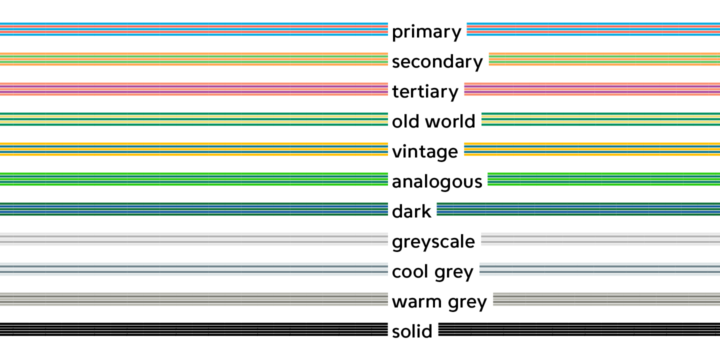 Przykład czcionki FormPattern Color Six Primary